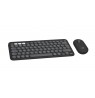 Logitech Pebble 2 Combo for Mac Keyboard Included Mouse RF Wireless + Bluetooth QWERTY US International Graphite
