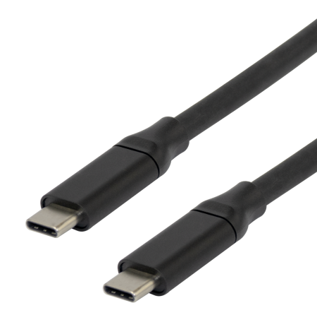 USB-C į USB-C laidas DELTACO su DP-Alt režimu, 10 Gbps, 60 W 3 A, 8K/30 Hz, 3 m, juodas / USBC-ACTIVE32 / 1902486