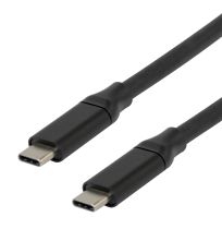 USB-C į USB-C laidas DELTACO su DP-Alt režimu, 10 Gbps, 60 W 3 A, 8K/30 Hz, 3 m, juodas / USBC-ACTIVE32 / 1902486