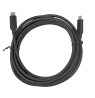 USB-C į USB-C laidas DELTACO su DP-Alt režimu, 10 Gbps, 60 W 3 A, 8K/30 Hz, 3 m, juodas / USBC-ACTIVE32 / 1902486