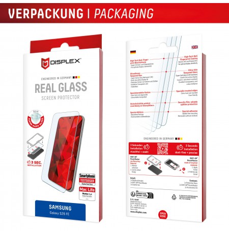 Samsung Galaxy S26 FE Real Glass By Displex Transparent
