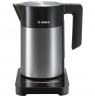 Bosch TWK7203 electric kettle 1.7 L 1850 W Black, Stainless steel