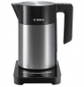 Bosch TWK7203 electric kettle 1.7 L 1850 W Black, Stainless steel