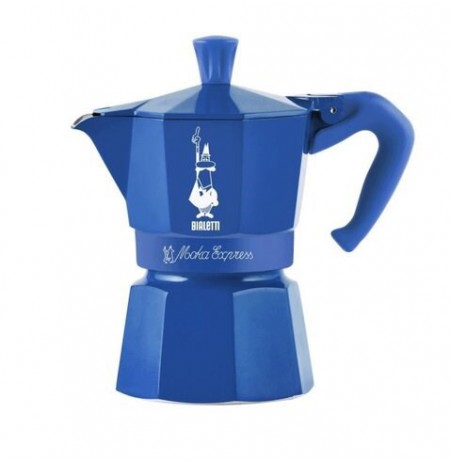 BIALETTI Moka Express 3-cup coffee maker 5464 - blue