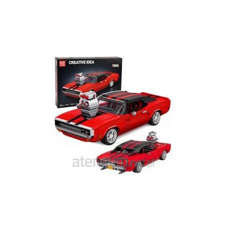 Construction Blocks Sports Car Charger Red 1869 pcs
