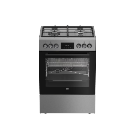 Beko FBMA61330GXDTN Cooker, Gas hob, Electric oven, Width 60 cm, Silver | BEKO