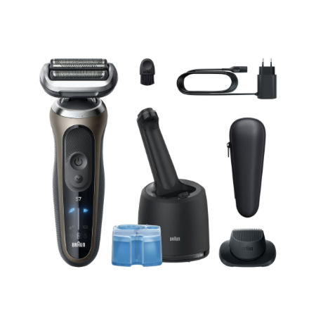 Braun Shaver | 72-C7200cc Series 7 | Operating time (max) 60 min | Wet & Dry | Black/Gold