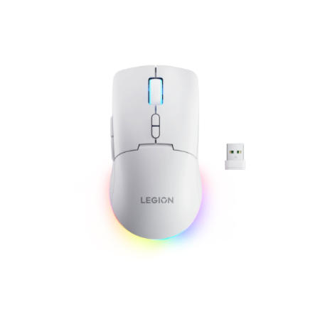 Lenovo RGB Gaming Mouse | Legion M220 | Wireless | 2.4 GHz, Bluetooth, Wired | Glacier White