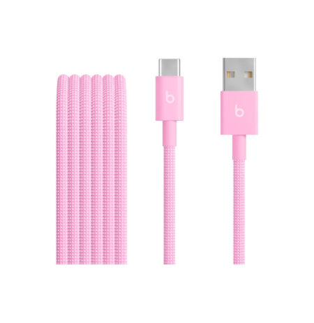 Apple USB-A to USB-C Woven Cable (1.5m) - Power Pink | Apple