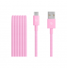 Apple USB-A to USB-C Woven Cable (1.5m) - Power Pink | Apple