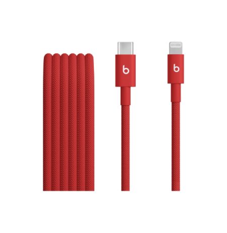 Apple USB-C to Lightning Woven Cable (1.5 m) - Rapid Red | Apple