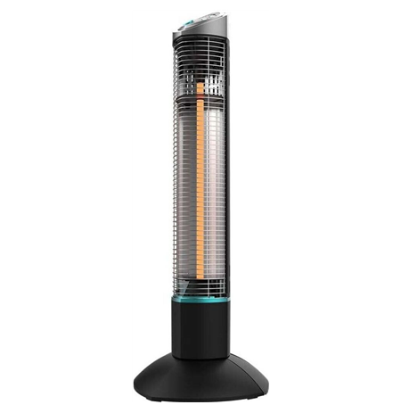 Cecotec ReadyWarm 1000 Power Tower | Halogen Heater | 1000 W | Number of power levels 2 | Black | IP55