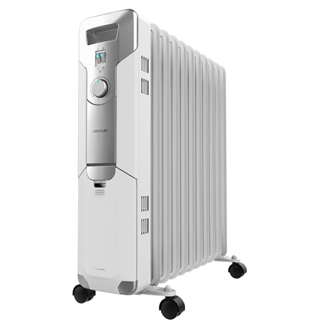 Cecotec ReadyWarm 11000 Space | Oil Radiator | 2500 W | Number of power levels 3 | Suitable for rooms up to 25 m² | White