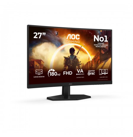 AOC G4 27" IPS FHD 180Hz computer monitor 68.6 cm (27") 1920 x 1080 pixels Full HD LCD Black, Red