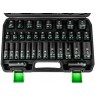 1/2" 35-piece long impact socket set hex WUBER