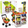 Large supermarket cash register trolley scanner accessories lights sounds 60 pcs