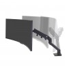 Ergotron HX DESK MONITOR ARM/WITH HD PIVOT MATTE BLACK