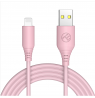 Tellur Silicone USB to Lightning Cable 3A 1m Pink