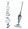 Black & Decker BHSM166DSM steam cleaner Steam mop 0.5 L 1600 W Aqua colour, White