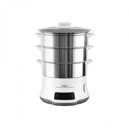 TEFAL Steamer Pot | VC502D10 | 0.7 L | Number of programs 8 | White/Stainless Steel