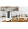 TEFAL Steamer Pot | VC502D10 | 0.7 L | Number of programs 8 | White/Stainless Steel