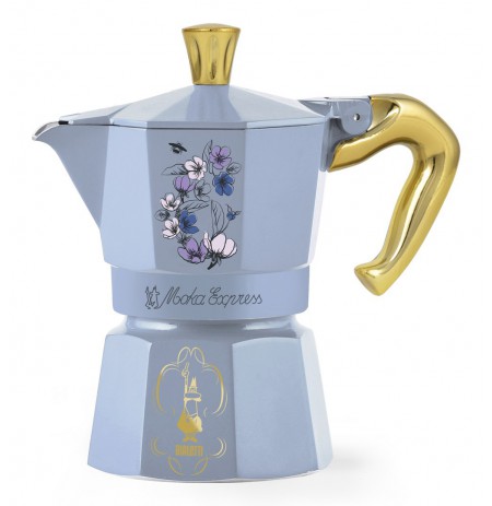 Bialetti Bridgerton Moka pot 0.13 L Blue, Gold