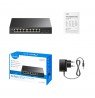 Cudy 8-Port Gigabit Easy-Managed Switch with 2 SFP, GS108ES2 1.0 L2 Gigabit Ethernet (10/100/1000) Black