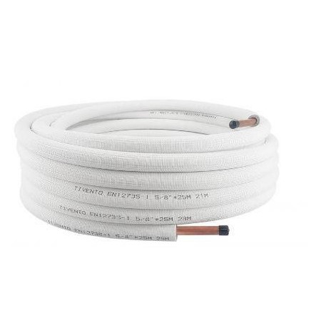 Copper pipe with insulation 3/8 coil 50 m Tivento Flex