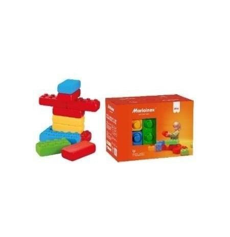 Marioinex ‘brick’ building blocks, 12 pieces