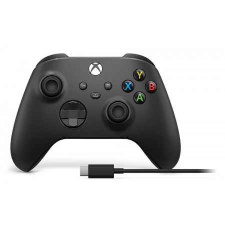 Microsoft Xbox Wireless Controller + USB-C Cable Black Bluetooth/USB Gamepad Analogue / Digital PC, Xbox One, Xbox One S, Xbox