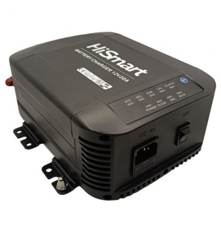 Automatinis švino rūgšties /  LiFePO4 akumuliatoriaus įkroviklis, 12V 20A