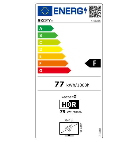 Sony 4K OLED TV | K55A65PB Bravia 6 | 55 | Smart TV | Google TV | UHD | Black