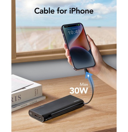 VEGER TC130 VG-W2503-T130 25000mAh Power bank 130W cables bulit-in