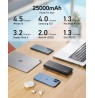 VEGER TC130 VG-W2503-T130 25000mAh Power bank 130W cables bulit-in