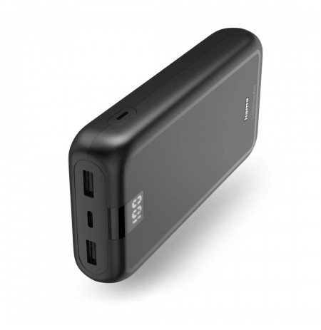 Hama Performance 24 Power Pack, 24000 mAh, 3 Outputs: USB-C, 2x USB-A, anthracite
