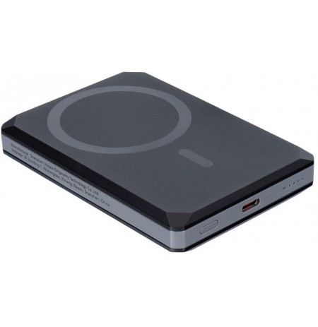 Power bank Veger GeoWallet Tracker X5 5000 mAh 20 W PD QC 3.0 MFi MagSafe USB-C black