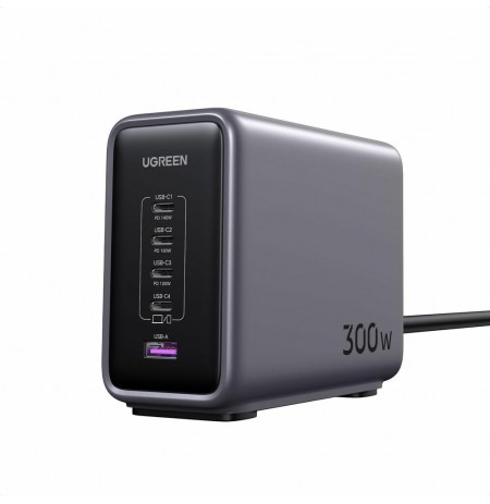 Ugreen 90903B mobile device charger Universal Black, Grey AC Fast charging Indoor