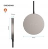 FIXED MagPad Slim, Qi2, MagSafe support, titan