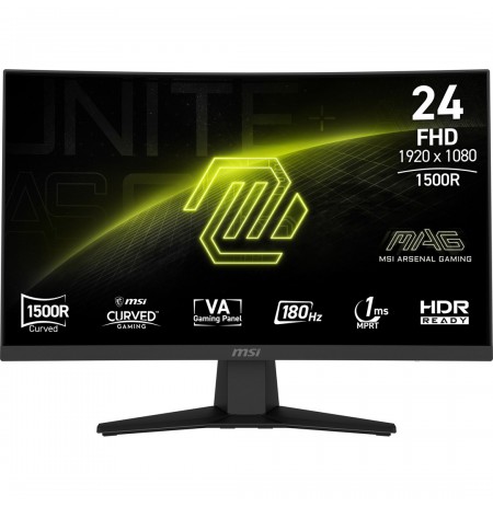 MSI MAG 244C computer monitor 59.9 cm (23.6") 1920 x 1080 pixels Full HD LCD Black