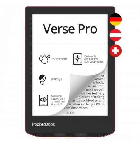 Czytnik PocketBook Verse Pro Red (PB634-3-WW)
