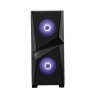 MSI MAG FORGE 100M Mid Tower Gaming Computer Case 'Black, 2x 120mm RGB PWM Fan, 1x 120mm Fan, 1-6 RGB Hub, Tempered Glass