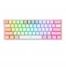 REDRAGON K617-RGB Fizz RGB White/Pink keyboard USB Pink, White
