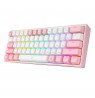 REDRAGON K617-RGB Fizz RGB White/Pink keyboard USB Pink, White