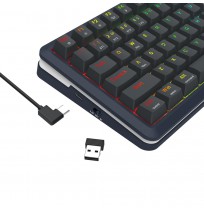 REDRAGON K708-RGB-PRO FLEKACT keyboard USB + RF Wireless + Bluetooth Black
