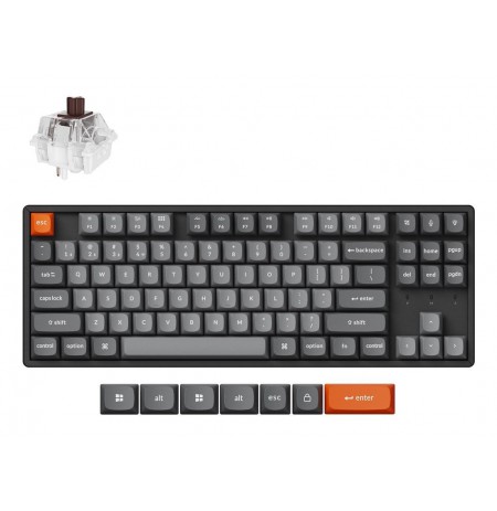 Keychron K8 Max keyboard Universal USB + RF Wireless + Bluetooth Black