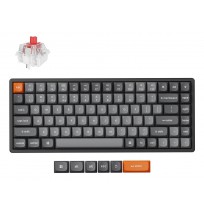 Keychron K2 Max keyboard Universal USB + RF Wireless + Bluetooth Black, Grey