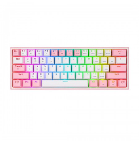 REDRAGON K616 Fizz Pro white/pink keyboard USB + RF Wireless + Bluetooth Pink, White