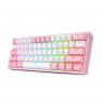 REDRAGON K616 Fizz Pro white/pink keyboard USB + RF Wireless + Bluetooth Pink, White