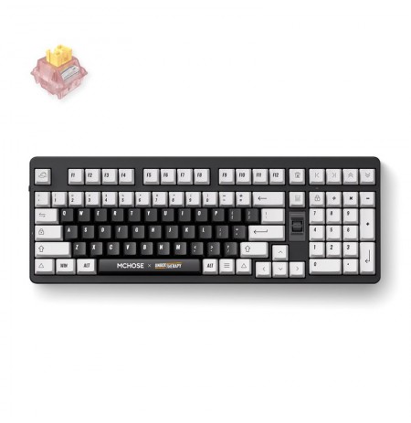 MCHOSE x Unbox Therapy - UT98 keyboard Gaming USB + RF Wireless + Bluetooth Black