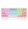 REDRAGON K616 Fizz Pro white/pink keyboard USB + RF Wireless + Bluetooth Pink, White
